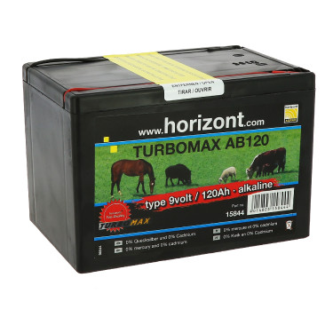 Horizont Turbomax AB120 batterij 9 V - 120 AH