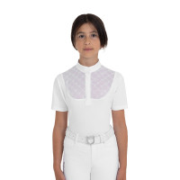 Wedstrijdpolo voor meisjes met tule Equestro kinderen