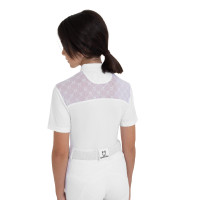 Polo de concours fille avec tulle Equestro Polo de concours fille avec tulle Equestro
