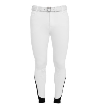 Pantalon homme slim fit avec grip au genou Equestro Pantalon homme slim fit avec grip au genou Equestro
