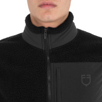 Veste sans manches homme en polaire teddy poche frontale Equestro Noir / noir Veste sans manches homme en polaire teddy poche frontale Equestro Noir / noir