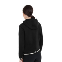 Sweatshirt à capuche zippée femme Equestro Noir / noir Sweatshirt à capuche zippée femme Equestro Noir / noir