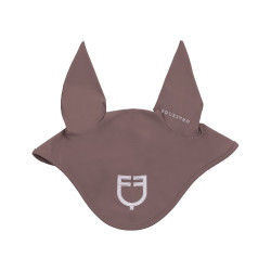Bonnet en tissu technique avec logo contrasté Equestro Antler / violet feutré