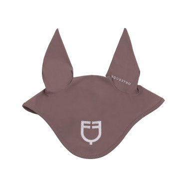 Bonnet en tissu technique avec logo contrasté Equestro Antler / violet feutré