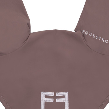 Oorennetje van technische stof met contrasterend Equestro-logo Gewei / gevilt violet