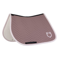 Tapis de saut matelassé à vagues Equestro Antler / violet feutré