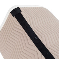 Tapis de dressage matelassé à vagues Equestro Cobblestone / blanc antique