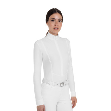 Dameswedstrijdpolo van wintertechnische stof Equestro dames