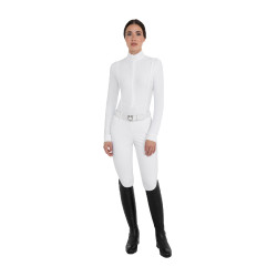 Dameswedstrijdpolo van wintertechnische stof Equestro dames