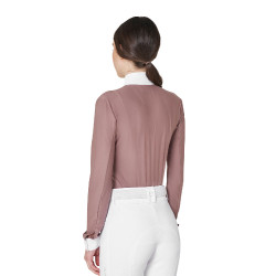 Polo de concours femme en tissu technique d’hiver Equestro