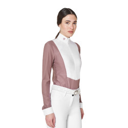 Polo de concours femme en tissu technique d’hiver Equestro