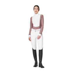 Dameswedstrijdpolo van wintertechnische stof Equestro dames