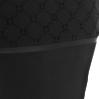 Polo d’entraînement femme manches longues imprimé monogramme Equestro Antler Beige