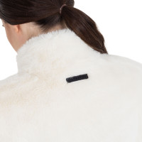 Veste sans manches femme en fausse fourrure Equestro Blanc antique Beige Veste sans manches femme en fausse fourrure Equestro Blanc antique Beige