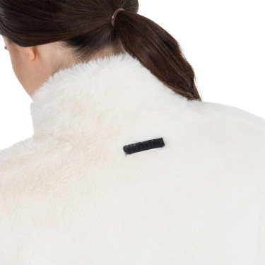 Veste sans manches femme en fausse fourrure Equestro Blanc antique Beige Veste sans manches femme en fausse fourrure Equestro Blanc antique Beige