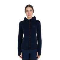 Sweat polaire femme zippé Equestro Marine blazer Bleu marine