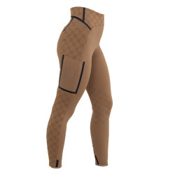 Dameslegging met hoge taille van technisch monogram Equestro-stof dames