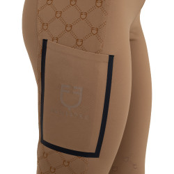 Dameslegging met hoge taille van technisch monogram Equestro-stof dames