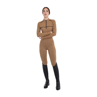 Dameslegging met hoge taille van technisch monogram Equestro-stof dames