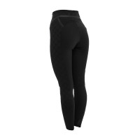 Legging femme taille haute en tissu technique monogramme Equestro Legging femme taille haute en tissu technique monogramme Equestro