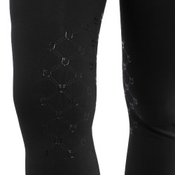 Legging femme taille haute en tissu technique monogramme Equestro Legging femme taille haute en tissu technique monogramme Equestro