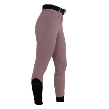 Pantalon femme taille haute avec grip au genou Equestro Pantalon femme taille haute avec grip au genou Equestro
