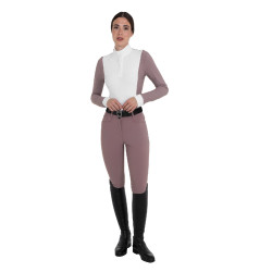 Pantalon femme taille haute avec grip au genou Equestro Pantalon femme taille haute avec grip au genou Equestro