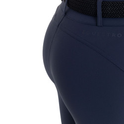 Pantalon femme taille haute avec grip au genou Equestro Marine blazer Bleu marine