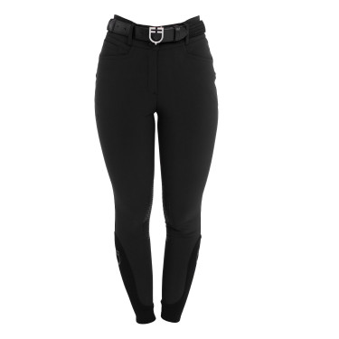 Pantalon femme taille haute avec grip au genou Equestro
