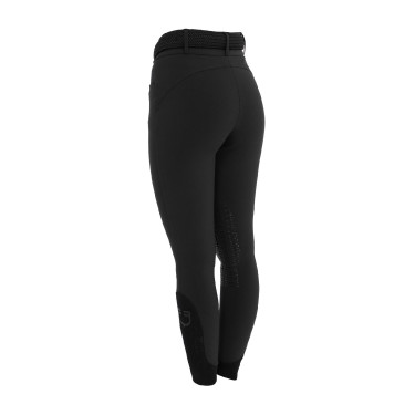 Pantalon femme taille haute avec grip au genou Equestro Pantalon femme taille haute avec grip au genou Equestro