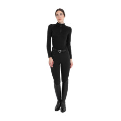 Pantalon femme taille haute avec grip au genou Equestro