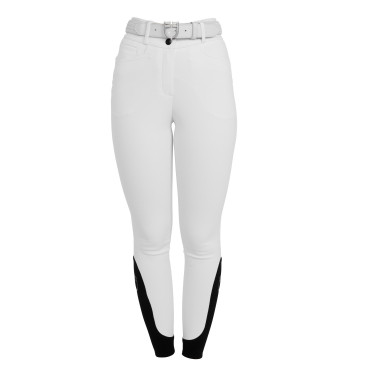 Pantalon femme taille haute avec grip au genou Equestro Pantalon femme taille haute avec grip au genou Equestro