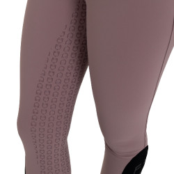 Pantalon femme full grip taille haute en tissu technique bi-stretch Equestro Antler Beige Pantalon femme full grip taille haute en tissu technique bi-stretch Equestro Antler Beige