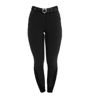 Pantalon femme full grip taille haute en tissu technique bi-stretch Equestro Pantalon femme full grip taille haute en tissu technique bi-stretch Equestro