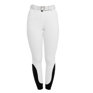 Pantalon femme full grip taille haute en tissu technique bi-stretch Equestro Pantalon femme full grip taille haute en tissu technique bi-stretch Equestro