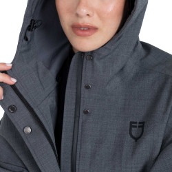 Dames regenmantel in wolmix Equestro