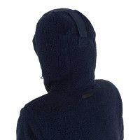 Veste doudoune femme avec empiècements en teddy Equestro Marine blazer Bleu marine