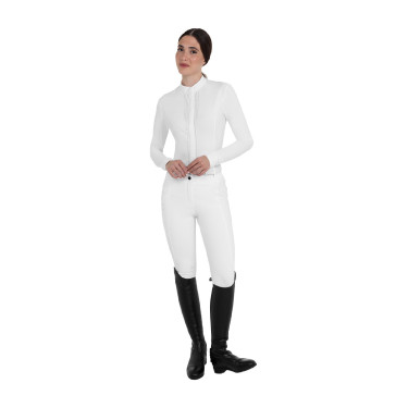 Damesbroek met hoge taille full grip met strass Equestro dames