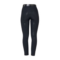 Pantalon femme taille haute full grip avec strass Equestro Pantalon femme taille haute full grip avec strass Equestro
