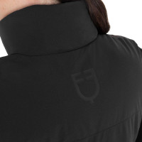 Veste sans manches femme matelassé à col montant Equestro Noir