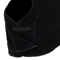 Couverture d’écurie en polaire teddy Equestro Noir / blanc antique