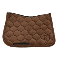 Springzadelonderlegger met suède-effect en strass Equestro