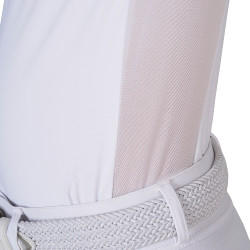Wedstrijdpolo voor meisjes met micromesh-inzetten Equestro kinderen Wedstrijdpolo voor meisjes met micromesh-inzetten Equestro kinderen