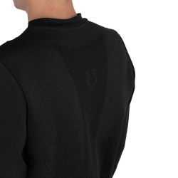Heren crewneck technische sweater met micro mesh inzetstukken Equestro