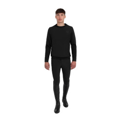 Heren crewneck technische sweater met micro mesh inzetstukken Equestro