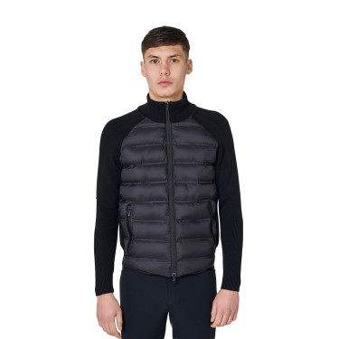 Doudoune homme à manches en maille Equestro