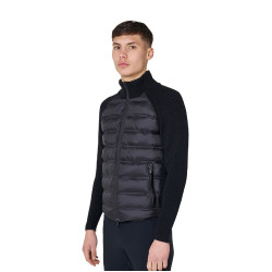Doudoune homme à manches en maille Equestro