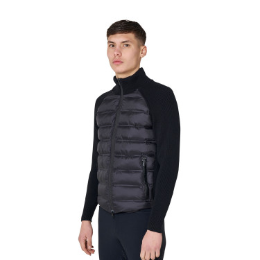 Doudoune homme à manches en maille Equestro