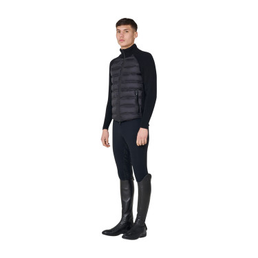 Doudoune homme à manches en maille Equestro