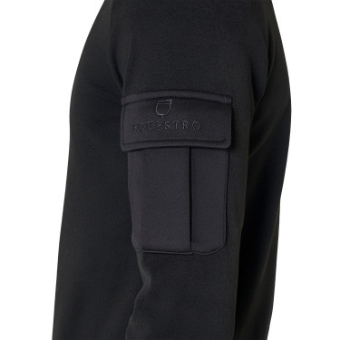 Herenfleece met hoge kraag van fleece met driekwart ritssluiting Equestro heren Herenfleece met hoge kraag van fleece met driekwart ritssluiting Equestro heren